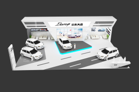 汽車展眾泰大邁展臺設(shè)計效果圖