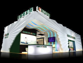格魯斯衛(wèi)浴展創(chuàng)意展臺設計效果圖