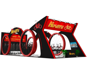 環(huán)宇自行車展臺(tái)設(shè)計(jì)效果圖