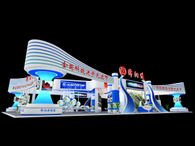 綿陽造主題政府展臺(tái)設(shè)計(jì)效果圖