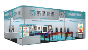 北京嬰童玩具展臺(tái)設(shè)計(jì)奶瓶快跑展位設(shè)計(jì)
