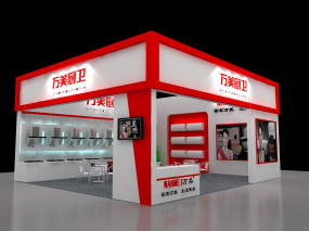 成都家電展萬美廚衛(wèi)72平展臺(tái)設(shè)計(jì)效果圖