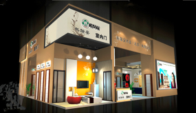 門窗展科瑞安室內(nèi)門展臺(tái)設(shè)計(jì)效果圖