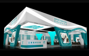 辦公家具展展臺(tái)設(shè)計(jì),立美辦公家具展臺(tái)設(shè)計(jì)效果圖