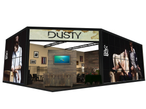 北京服裝展展臺設計,DUSTY服裝北京服裝展展臺設計效果圖
