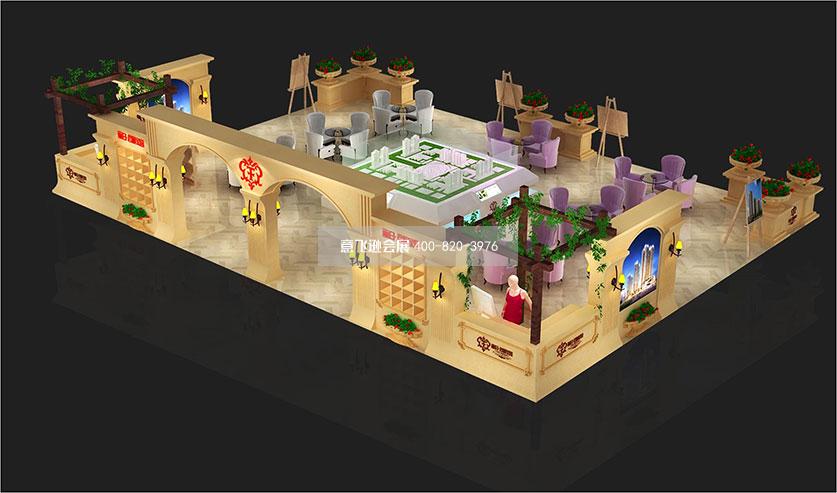 麗日君頤家園地產(chǎn)展會(huì)展臺(tái)設(shè)計(jì)效果圖