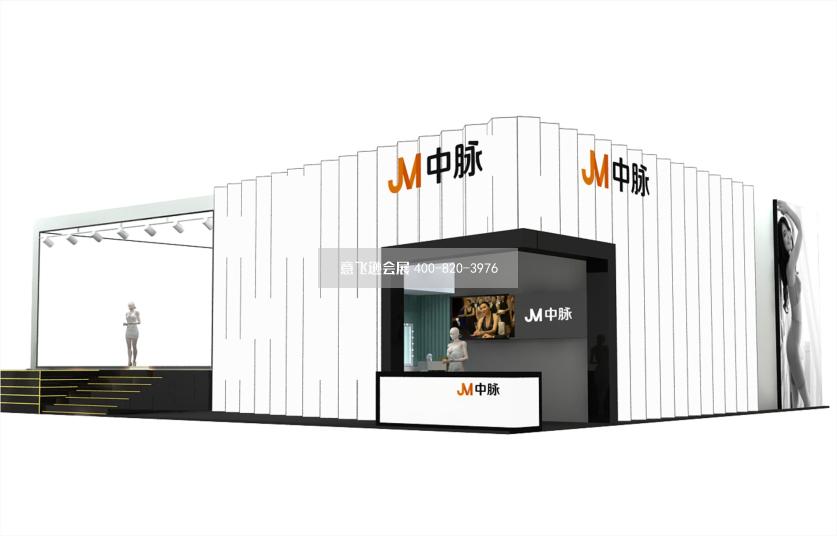 深圳內(nèi)衣展中脈美體內(nèi)衣展臺設計效果圖