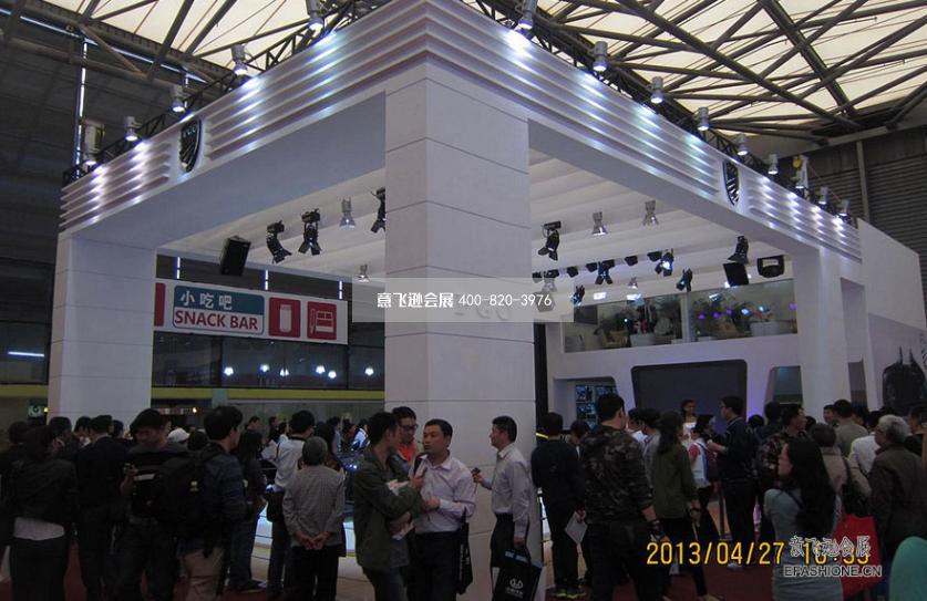 上海車展展臺設(shè)計搭建,PGO汽車展位設(shè)計裝修