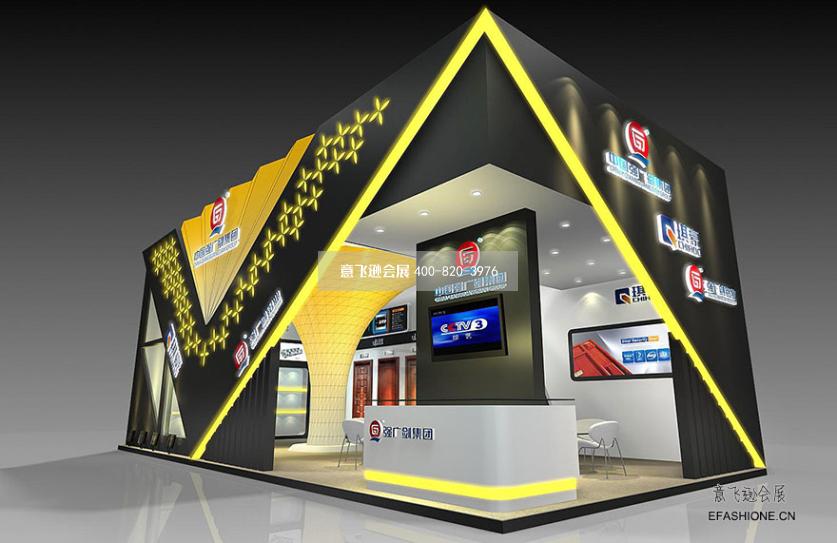 亞洲門窗遮陽展浙江強(qiáng)廣劍鋁業(yè)展臺(tái)設(shè)計(jì)搭建