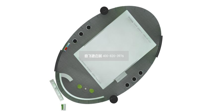 高爾夫電子體驗體育休閑展臺設計效果圖