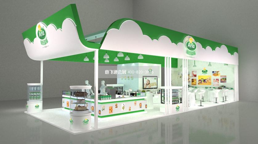 烤焙展愛氏晨曦食品展臺(tái)設(shè)計(jì)效果圖