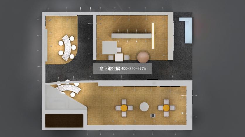 家居展窗簾展臺設(shè)計效果圖