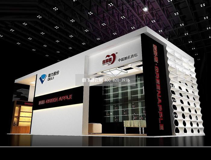 德力股份日用玻璃展臺設(shè)計效果圖