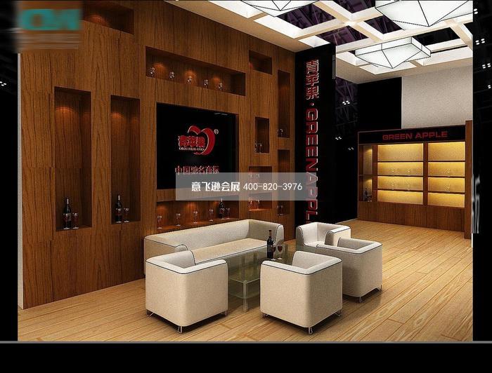 德力股份日用玻璃展臺設(shè)計效果圖