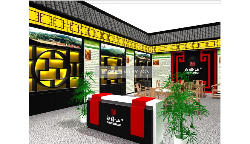 茶博會(huì)白塔山茶業(yè)中國風(fēng)展臺(tái)設(shè)計(jì)效果圖