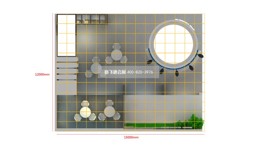 安徽潤明深圳光電照明展臺設(shè)計效果圖