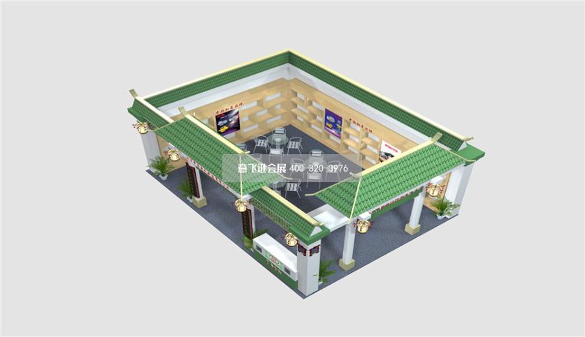 永康門博會展臺設計,申鑫電機中國風展臺設計方案
