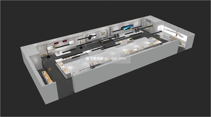 一加手機(jī)發(fā)布會展廳展臺設(shè)計(jì)效果圖