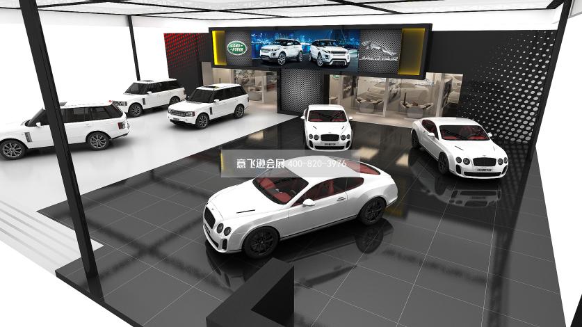 長沙車展展臺設計,路虎汽車長沙車展展臺設計效果圖