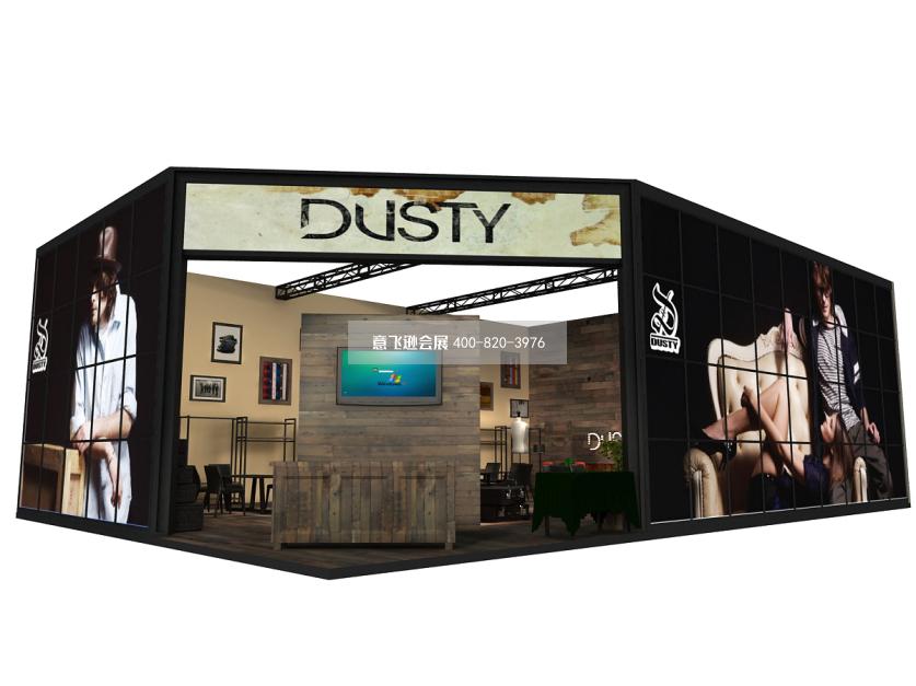 北京服裝展展臺設(shè)計,DUSTY服裝北京服裝展展臺設(shè)計效果圖